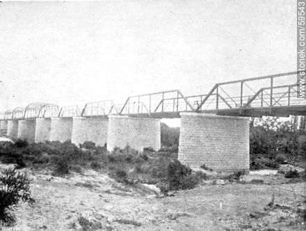 Bridge over the San Jose River, 1909 -  - URUGUAY. Photo #59543