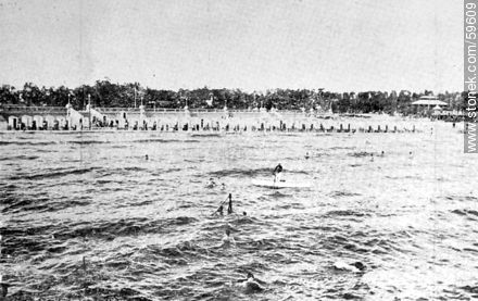 Playa Ramírez, 1909 - Departamento de Montevideo - URUGUAY. Foto No. 59609