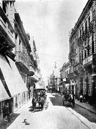 Street 25 de Mayo en 1909 - Department of Montevideo - URUGUAY. Photo #59604