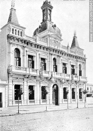 Internato Nacional de Varones, 1909 - Departamento de Montevideo - URUGUAY. Foto No. 59645