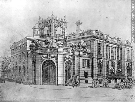 Palacio de los Sres. Taranco, 1910 - Departamento de Montevideo - URUGUAY. Foto No. 59667