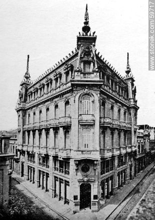 Gran Hotel Colón (Palacio Gandós), 1910. Rincón y Bartolomé Mitre, actual sede del BID. - Departamento de Montevideo - URUGUAY. Foto No. 59717