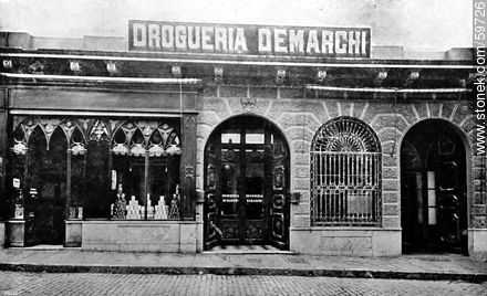 Droguería Demarchi, 1910 - Departamento de Montevideo - URUGUAY. Foto No. 59726