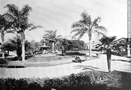 Plaza de los Treinta y Tres, 1909. 18 de Julio y Minas - Departamento de Montevideo - URUGUAY. Foto No. 59720