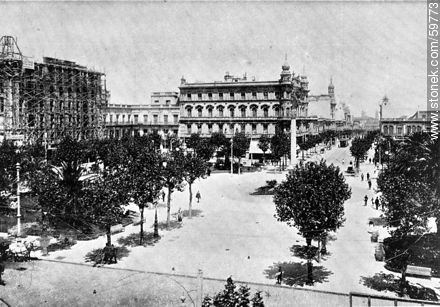 Plaza Libertad, 1910 - Departamento de Montevideo - URUGUAY. Foto No. 59773