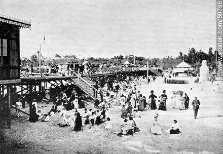 Playa Ramírez, 1908 - Departamento de Montevideo - URUGUAY. Foto No. 59798
