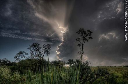 Storm on view in the field - Punta del Este and its near resorts - URUGUAY. Photo #59872