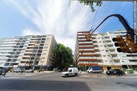 Corner of Bulevar España and Juan Benito Blanco Street. - Department of Montevideo - URUGUAY. Photo #60094