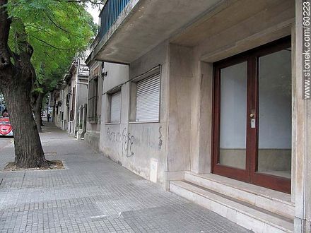 La calle Mario Cassinoni (ex Duvimioso Terra 1220) y Charrúa - Departamento de Montevideo - URUGUAY. Foto No. 60223
