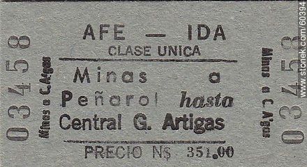 AFE Train Ticket -  - MORE IMAGES. Photo #60394