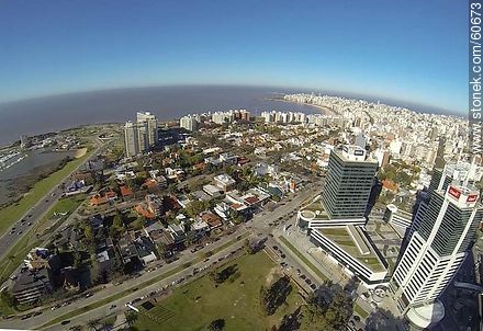 Towers of the quarter of Buceo, the street 26 de Marzo - Department of Montevideo - URUGUAY. Photo #60673