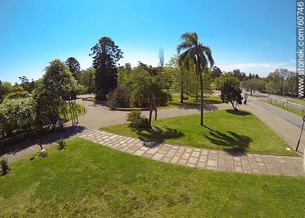 Vista aérea del parque del Prado - Departamento de Montevideo - URUGUAY. Foto No. 60746