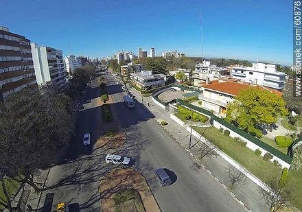 Aerial view of Bulevar Artigas facing south - Department of Montevideo - URUGUAY. Photo #60876