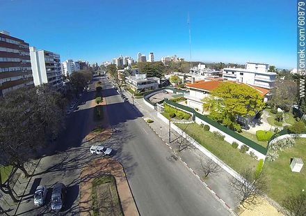 Aerial view of Bulevar Artigas facing south - Department of Montevideo - URUGUAY. Photo #60879