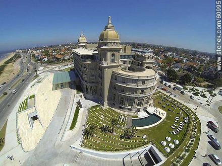 Aerial view of the Hotel Carrasco. Rambla Tomas Berreta - Department of Montevideo - URUGUAY. Photo #60995