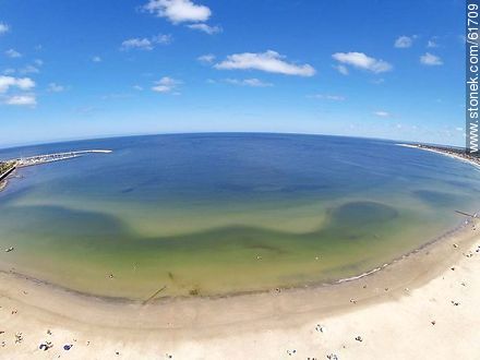 Aerial photo of the beach - Department of Maldonado - URUGUAY. Photo #61709