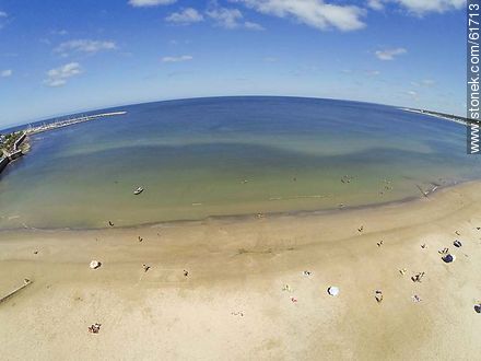 Foto aérea de la playa - Departamento de Maldonado - URUGUAY. Foto No. 61713