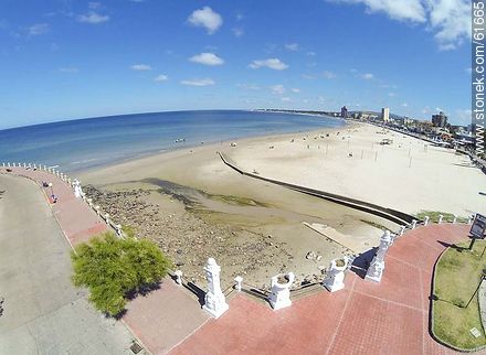 Foto aérea de la playa - Departamento de Maldonado - URUGUAY. Foto No. 61665