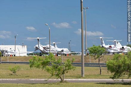 Private jets at the airport in Punta del Este C / C Carlos Curbelo - Punta del Este and its near resorts - URUGUAY. Photo #62016
