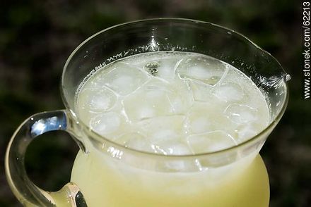 Lemonade with ice in a glass jar -  - MORE IMAGES. Photo #62213