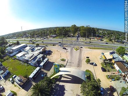 Aerial photo the arch of the Julieta Avenue - Department of Canelones - URUGUAY. Photo #62394