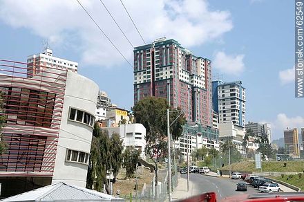 Buildings viewed from Avenida del Poeta - Bolivia - Others in SOUTH AMERICA. Photo #62549