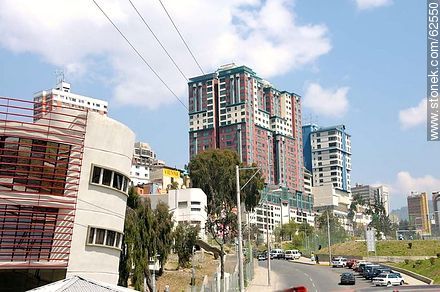 Buildings viewed from Avenida del Poeta - Bolivia - Others in SOUTH AMERICA. Photo #62550