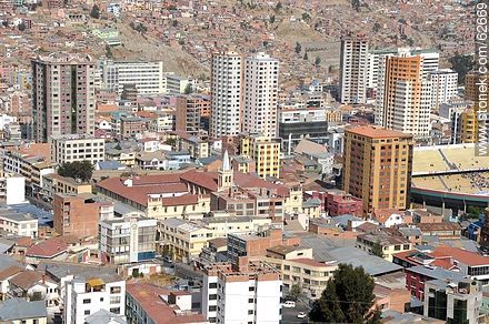 Aerial View of the capital from the viewpoint Killi Killi - Bolivia - Others in SOUTH AMERICA. Photo #62669