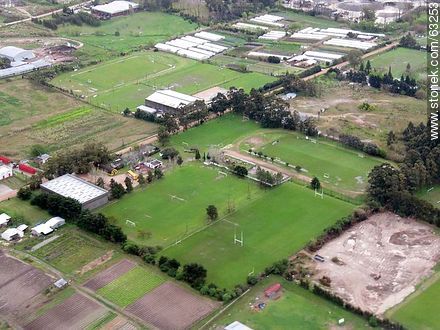 Campos deportivos tomados desde el aire - Departamento de Canelones - URUGUAY. Foto No. 63253
