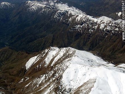 La Cordillera de los Andes con picos nevados - Chile - Otros AMÉRICA del SUR. Foto No. 63347