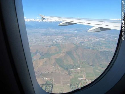 Santiago and the Andes from the air - Chile - Others in SOUTH AMERICA. Photo #63324