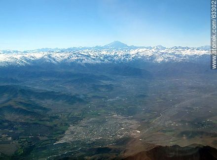 La Cordillera de los Andes con picos nevados - Chile - Otros AMÉRICA del SUR. Foto No. 63302