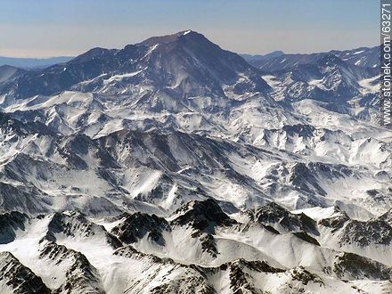 La Cordillera de los Andes con picos nevados - Chile - Otros AMÉRICA del SUR. Foto No. 63271