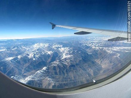Los Andes desde la ventanilla de un avión - Chile - Otros AMÉRICA del SUR. Foto No. 63321