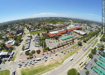 Aerial photo of Portones Shopping in the intersection of the avenues Italia and Bolivia - Department of Montevideo - URUGUAY. Photo #63363
