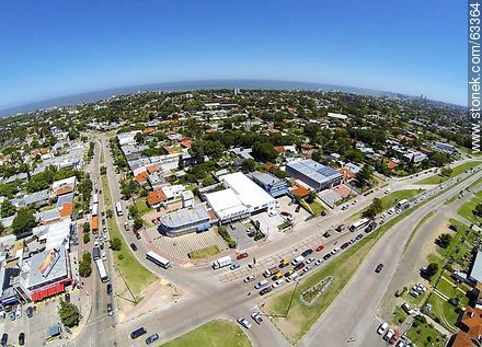 Aerial photo of the intersection of the avenues Italia and Bolivia - Department of Montevideo - URUGUAY. Photo #63364