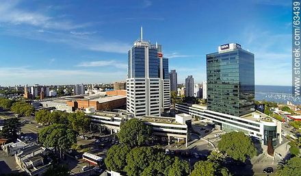 Aerial view of the towers of the World Trade Center Montevideo - Department of Montevideo - URUGUAY. Photo #63439