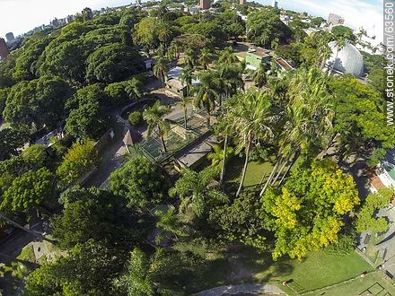 Aerial view of a section of the zoo - Department of Montevideo - URUGUAY. Photo #63560