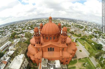 Aerial photo of Santuario Nacional del Sagrado Corazón de Jesús - Department of Montevideo - URUGUAY. Photo #63631