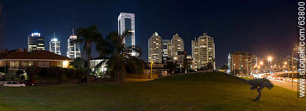 The eight towers of downtown Buceo. Armenia Square and Rambla - Department of Montevideo - URUGUAY. Photo #63800