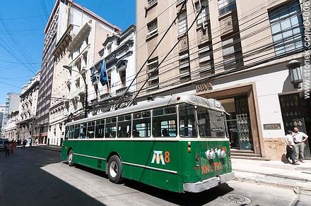 Trolleybus on the street Prat - Chile - Others in SOUTH AMERICA. Photo #64006
