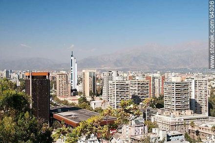 Buildings from the Cerro Santa Lucia - Chile - Others in SOUTH AMERICA. Photo #64306