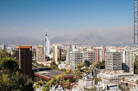 Buildings from the Cerro Santa Lucia - Chile - Others in SOUTH AMERICA. Photo #64305