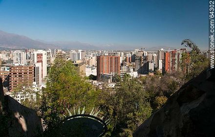 Buildings from the Cerro Santa Lucia - Chile - Others in SOUTH AMERICA. Photo #64302