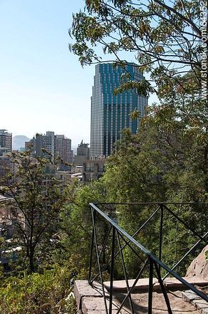 Buildings from the Cerro Santa Lucia - Chile - Others in SOUTH AMERICA. Photo #64352