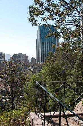 Buildings from the Cerro Santa Lucia - Chile - Others in SOUTH AMERICA. Photo #64351