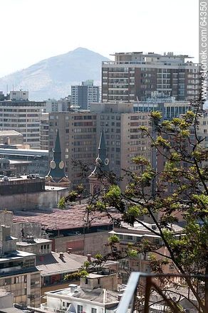 Buildings from the Cerro Santa Lucia - Chile - Others in SOUTH AMERICA. Photo #64350