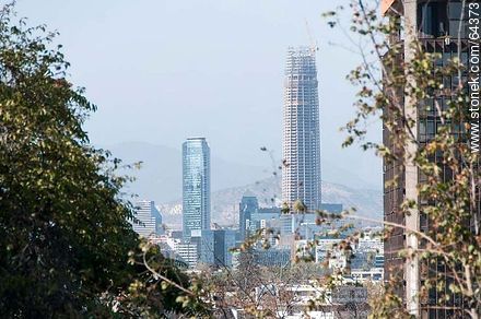 Tall towers from the Cerro Santa Lucia - Chile - Others in SOUTH AMERICA. Photo #64373