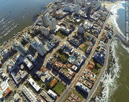 Blocks of the Peninsula seen from above - Punta del Este and its near resorts - URUGUAY. Photo #64533