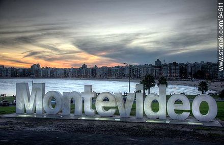 Letters of the word Montevideo - Department of Montevideo - URUGUAY. Photo #64611